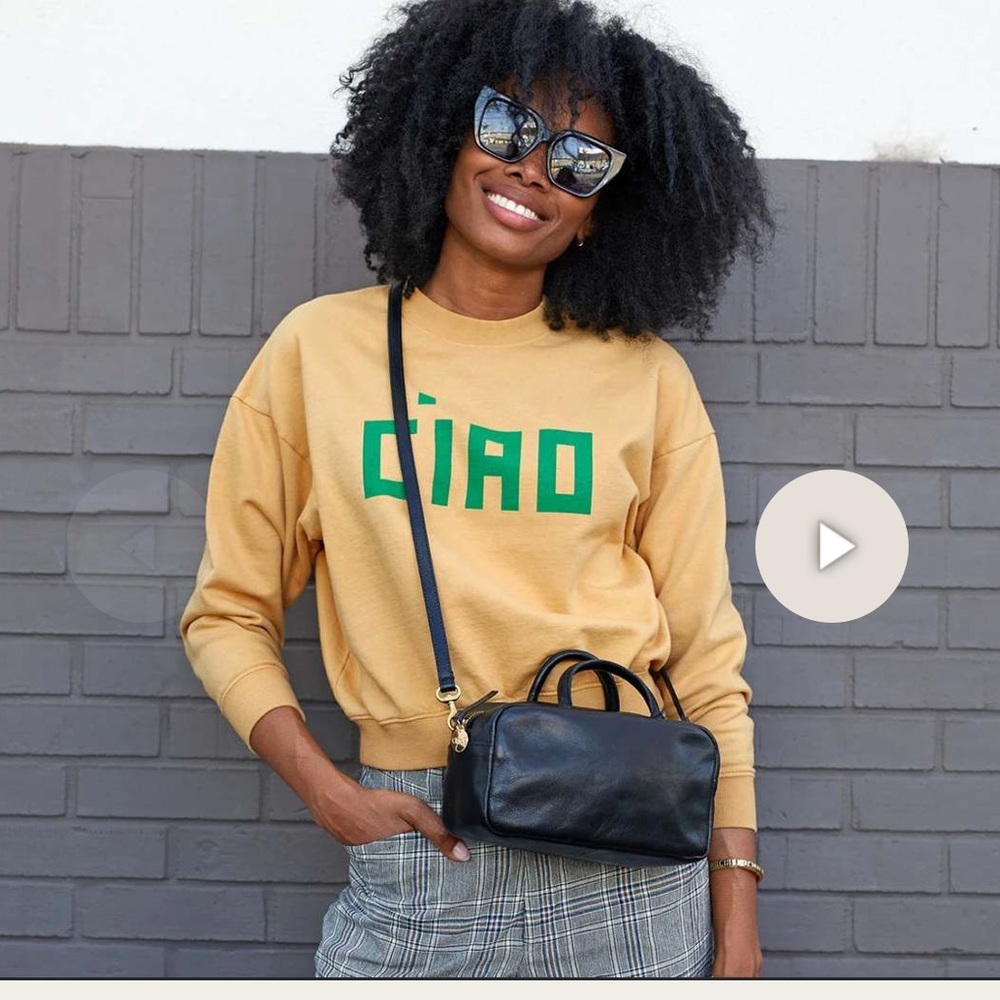 Clare V Le Drop Ciao Sweatshirt NWOT